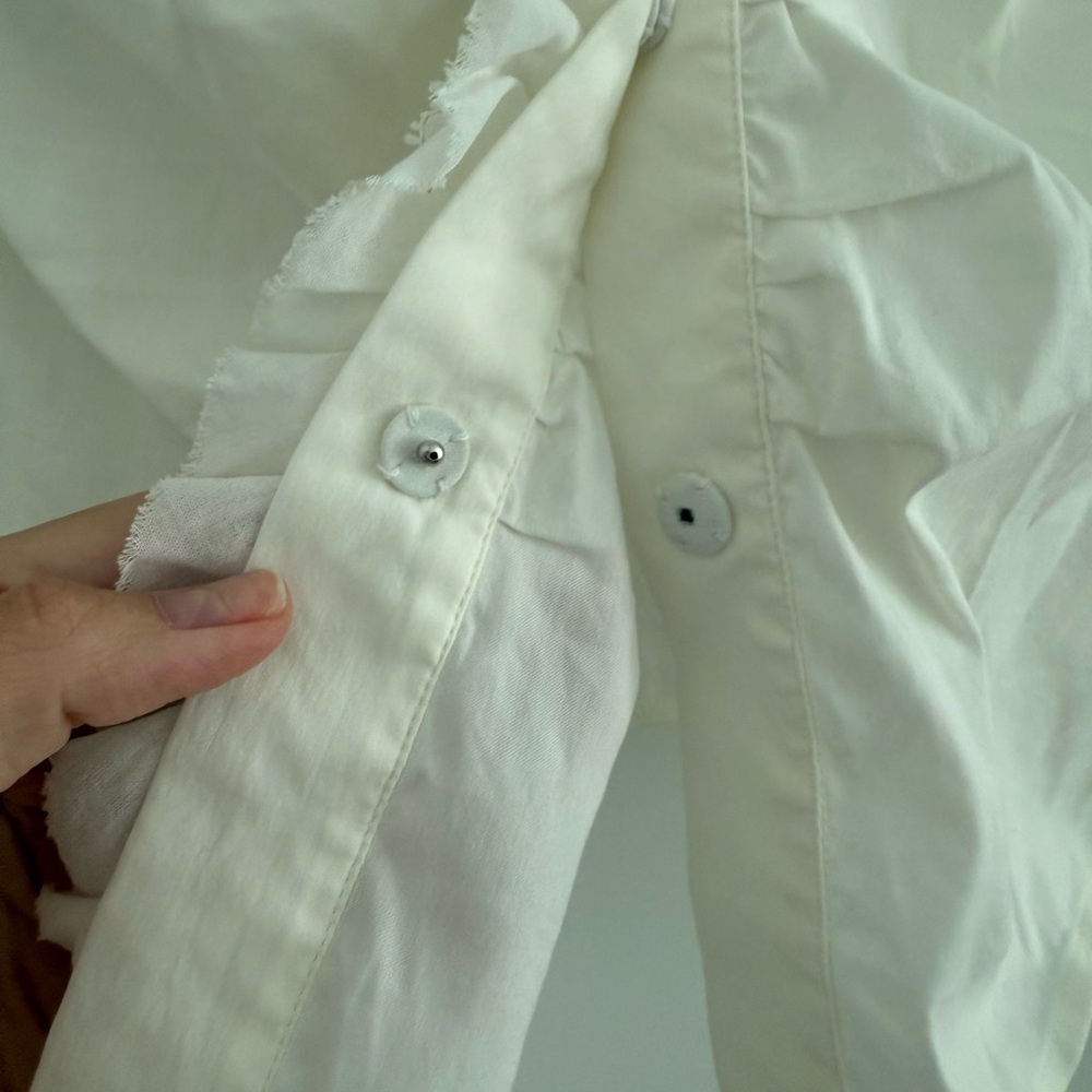 Prada Cream Ruffled Lace Top - Picture 4 of 4